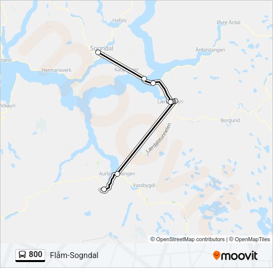 800 Bus Line Map