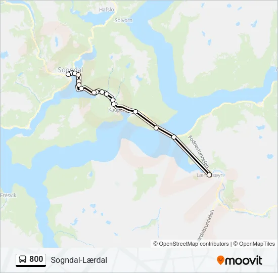 800 Bus Line Map