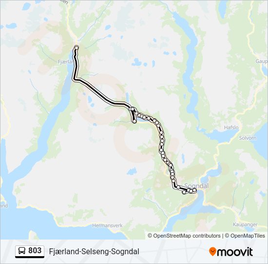 803 Bus Line Map