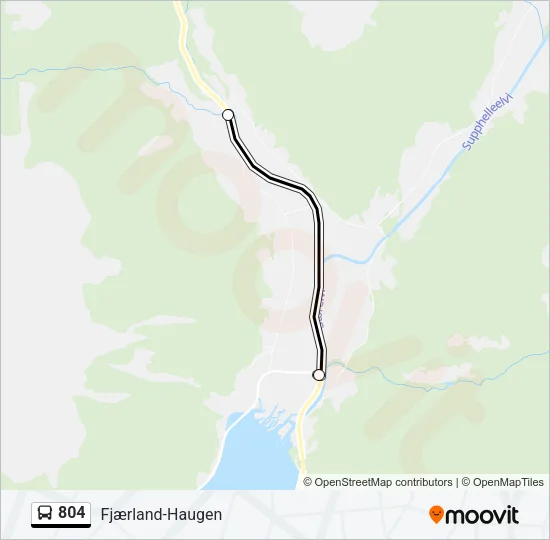 804 Bus Line Map