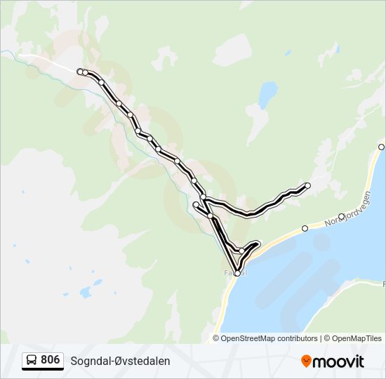 806 Bus Line Map
