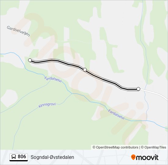 806 Bus Line Map