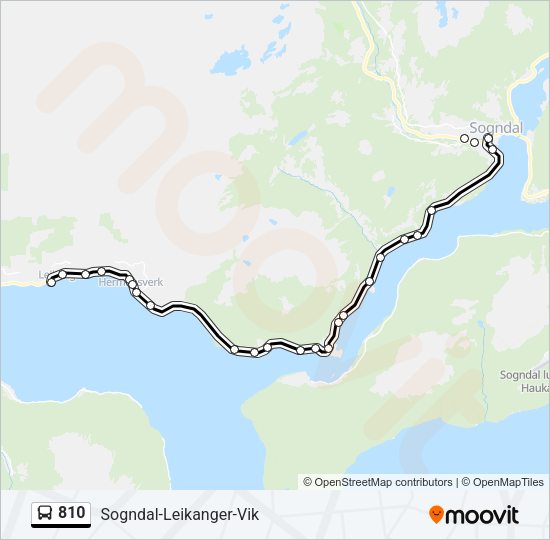 810 Bus Line Map