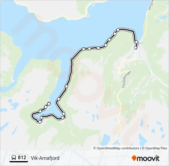 812 Bus Line Map