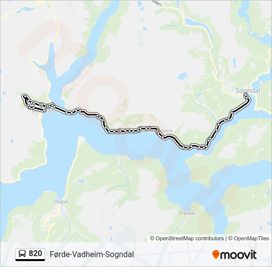 820  Line Map