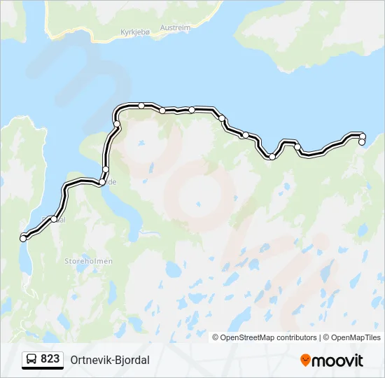 823 Bus Line Map