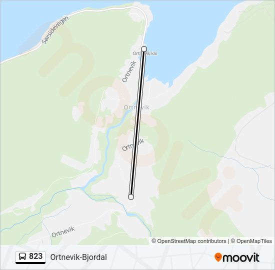823 Bus Line Map