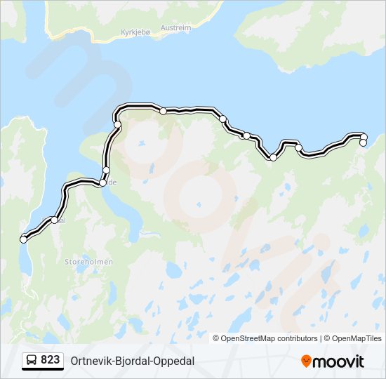 823 Bus Line Map