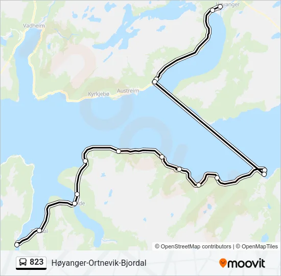 823 Bus Line Map