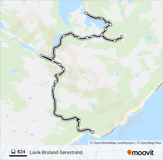 824 Bus Line Map