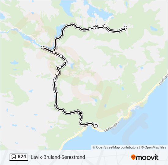 824 Bus Line Map