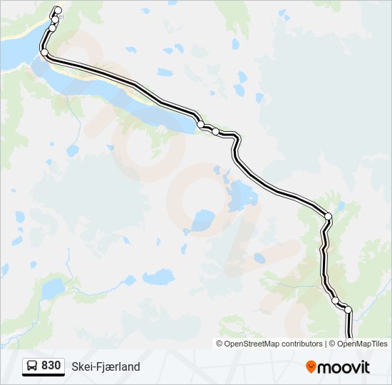 830  Line Map