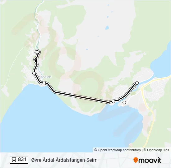 831  Line Map