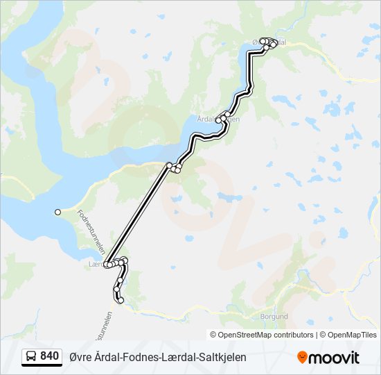 840  Line Map