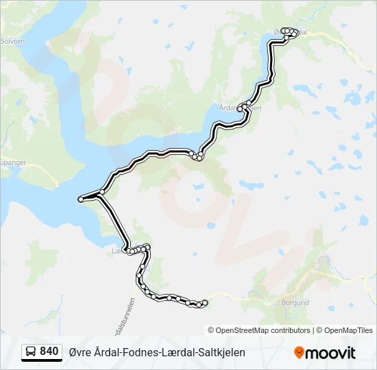 840  Line Map