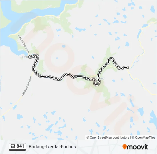 841 Bus Line Map