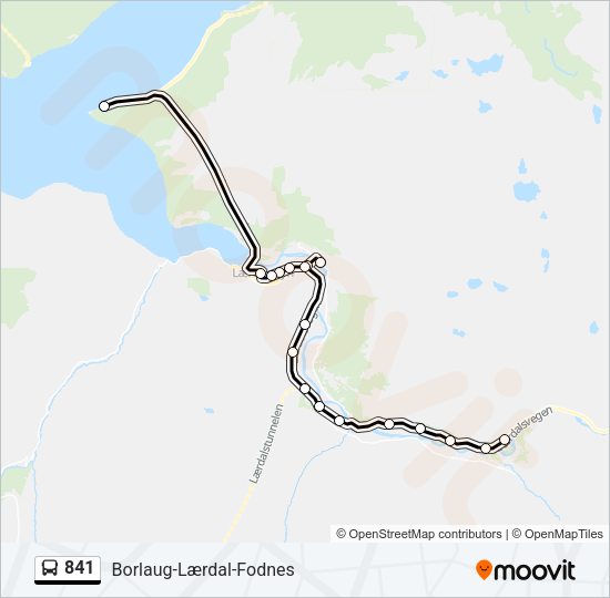 841 Bus Line Map