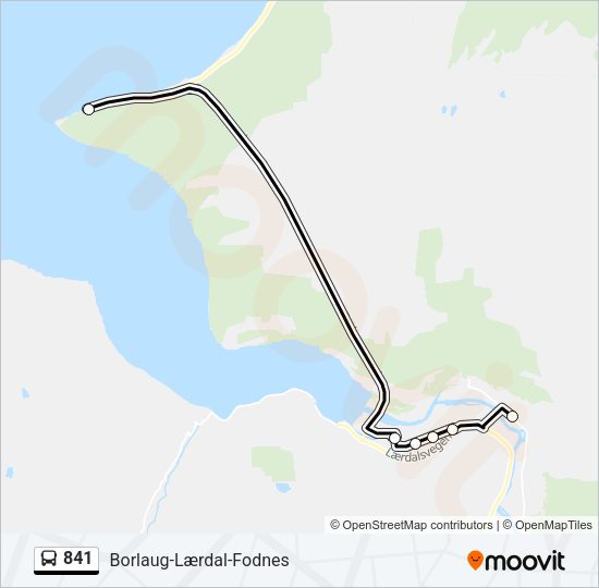 841 Bus Line Map
