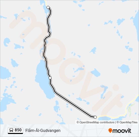 850 Bus Line Map