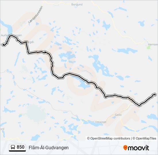 850  Line Map