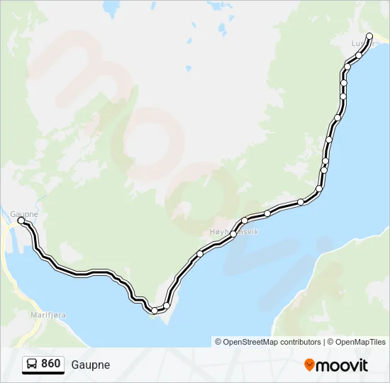 860  Line Map