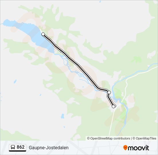 862 Bus Line Map