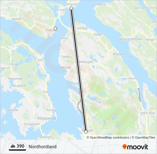 390 Ferry Line Map