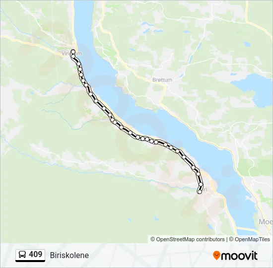 409 Bus Line Map