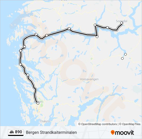 890 Ferry Line Map