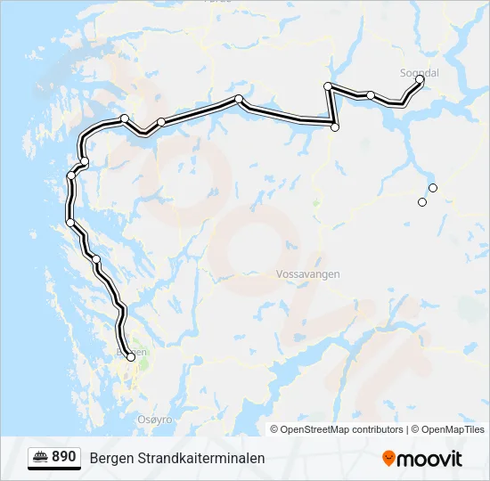 890 Ferry Line Map