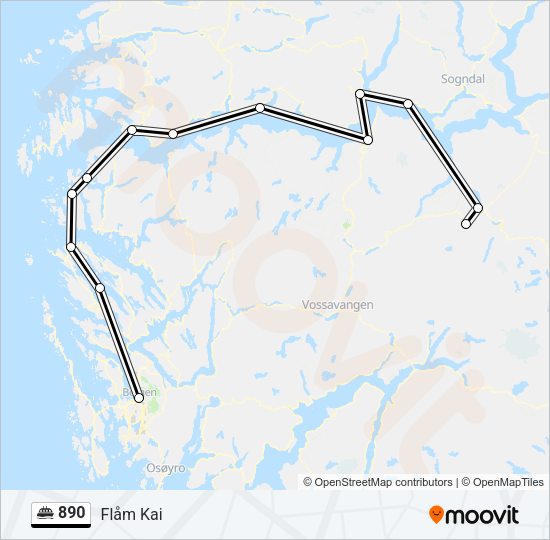 890 Ferry Line Map