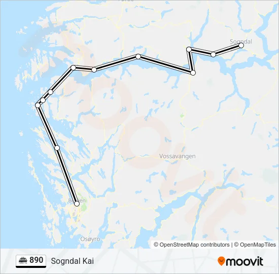 890 Ferry Line Map