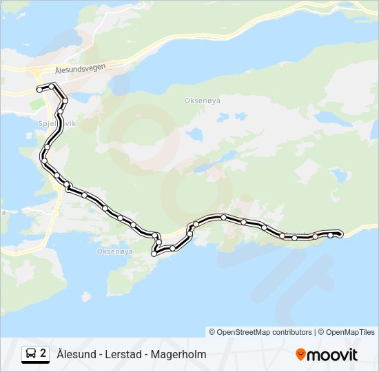 2 Bus Line Map