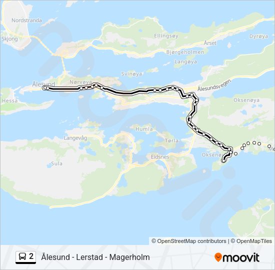 2 Bus Line Map