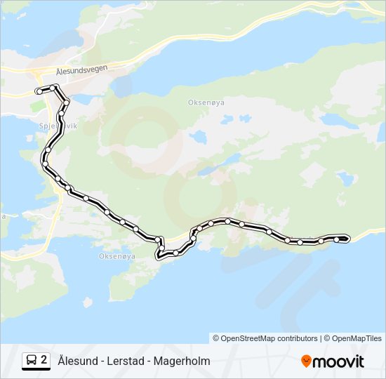2 Bus Line Map