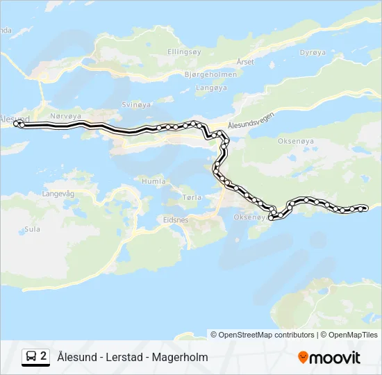 2 Bus Line Map