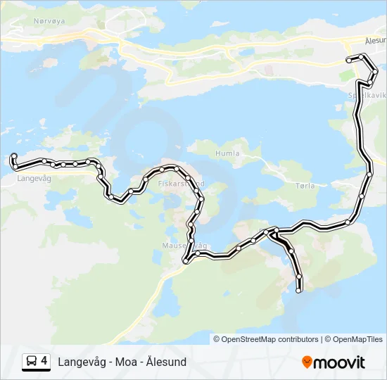 4 Bus Line Map