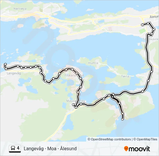 4 Bus Line Map