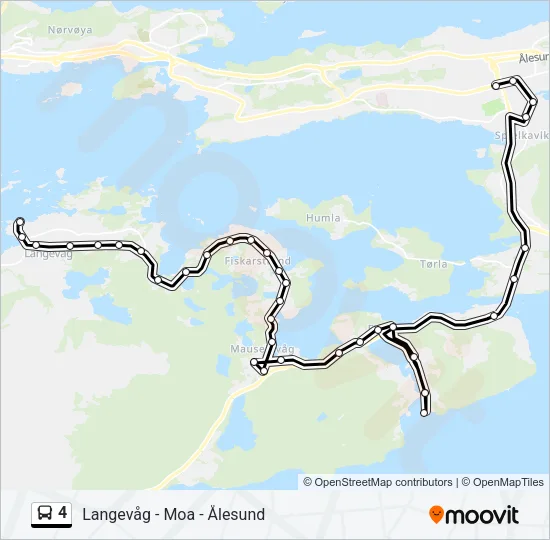 4 Bus Line Map