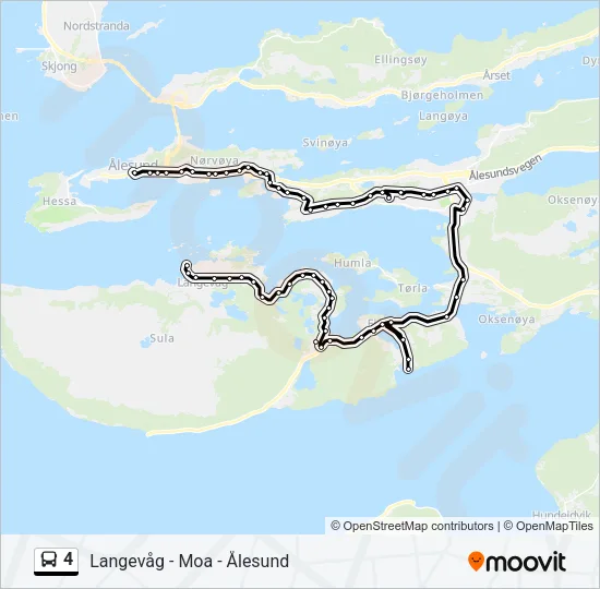 4 Bus Line Map