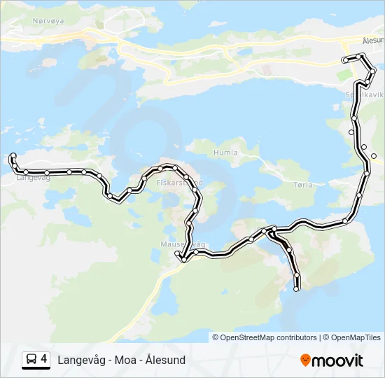 4 Bus Line Map