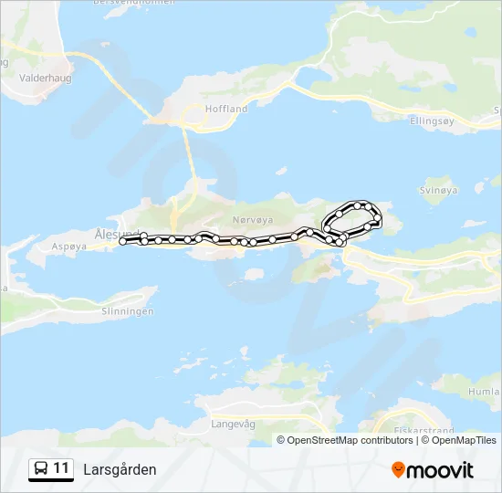 11 Bus Line Map