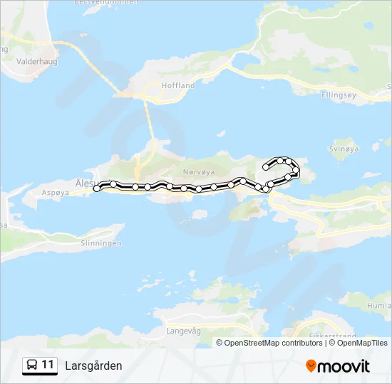 11 Bus Line Map