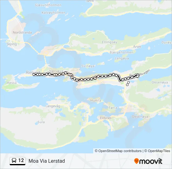 12 Bus Line Map