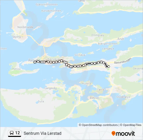12 Bus Line Map