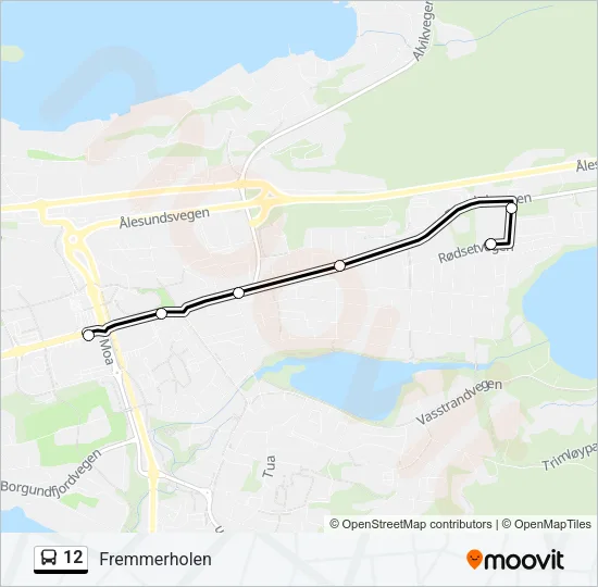 12 Bus Line Map