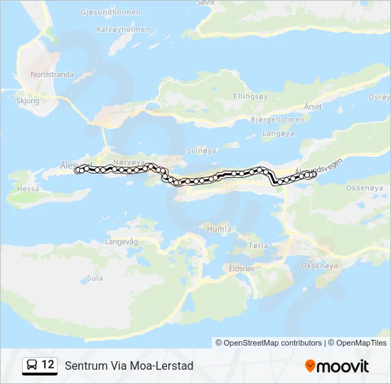 12 Bus Line Map