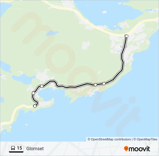 15 Bus Line Map