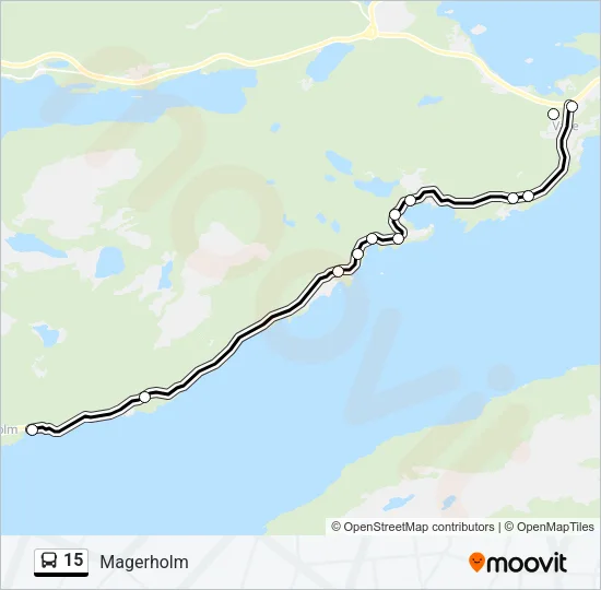 15 Bus Line Map
