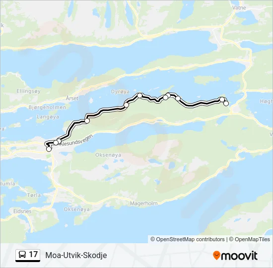 17 Bus Line Map